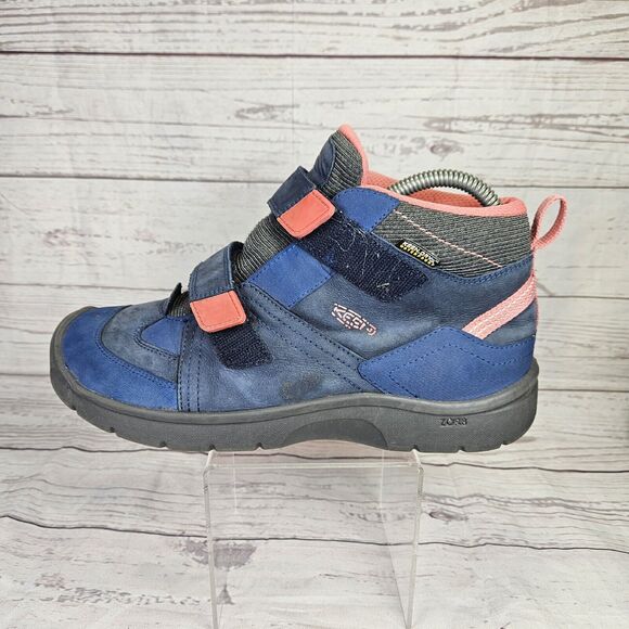 Keen Shoes For Kids Hikeport 2 Blue Pink 2 Strap Size 6 Outdoors Waterproof USED - Picture 8 of 15